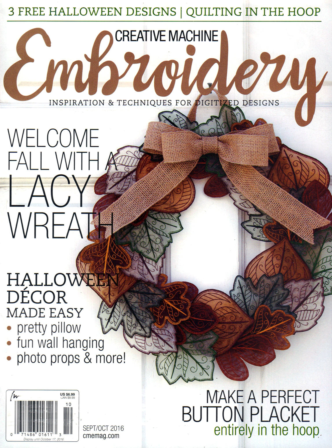 Creative-Machine-Embroidery September 01, 2016 Issue Cover