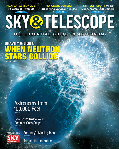 Sky-and-Telescope February 01, 2018 Issue Cover