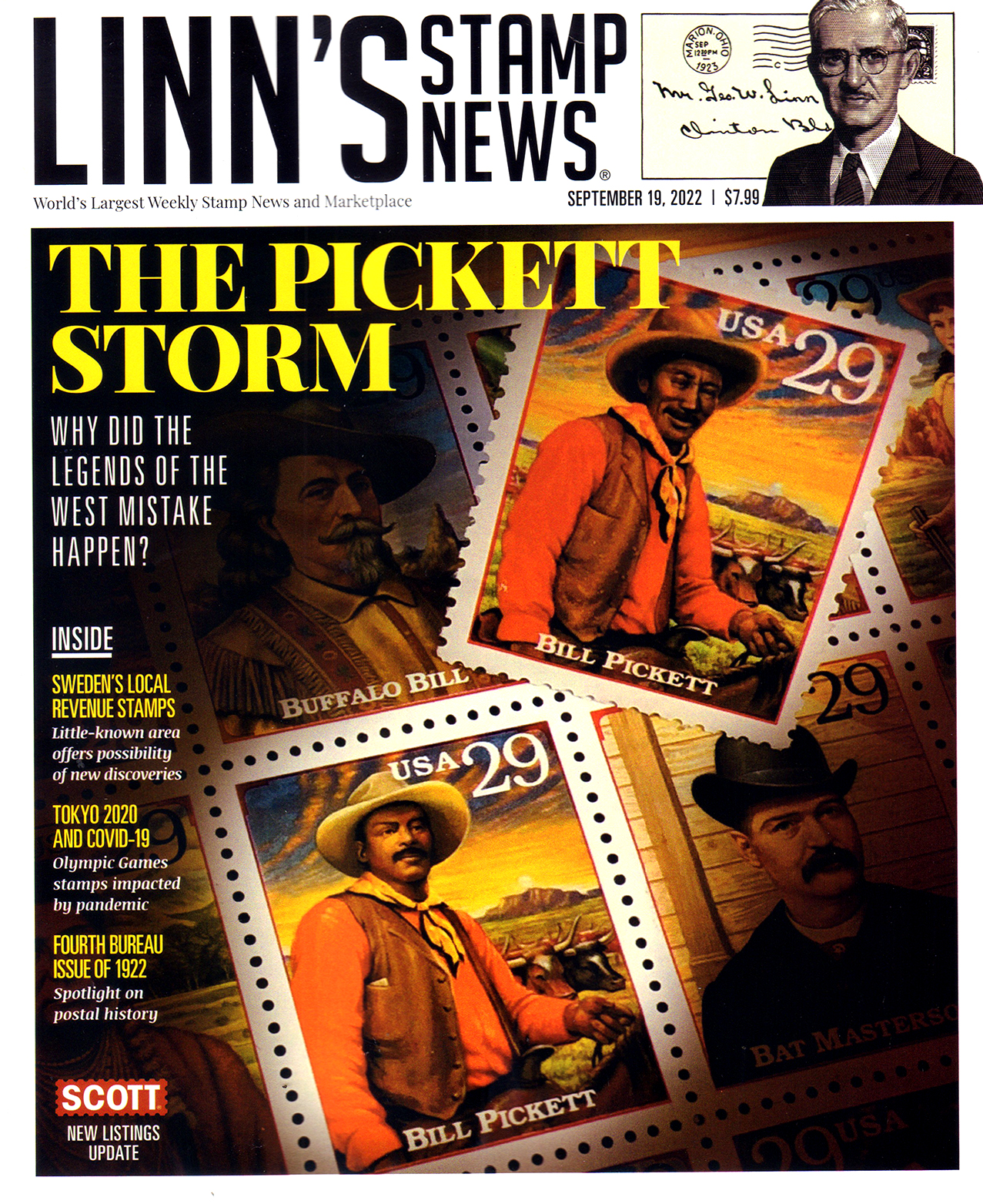 Linns-Stamp-News-Weekly September 19, 2022 Issue Cover