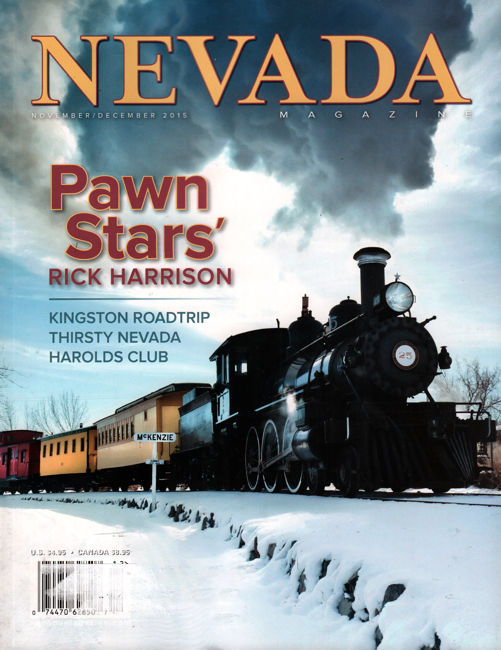 Nevada-Magazine November 01, 2015 Issue Cover