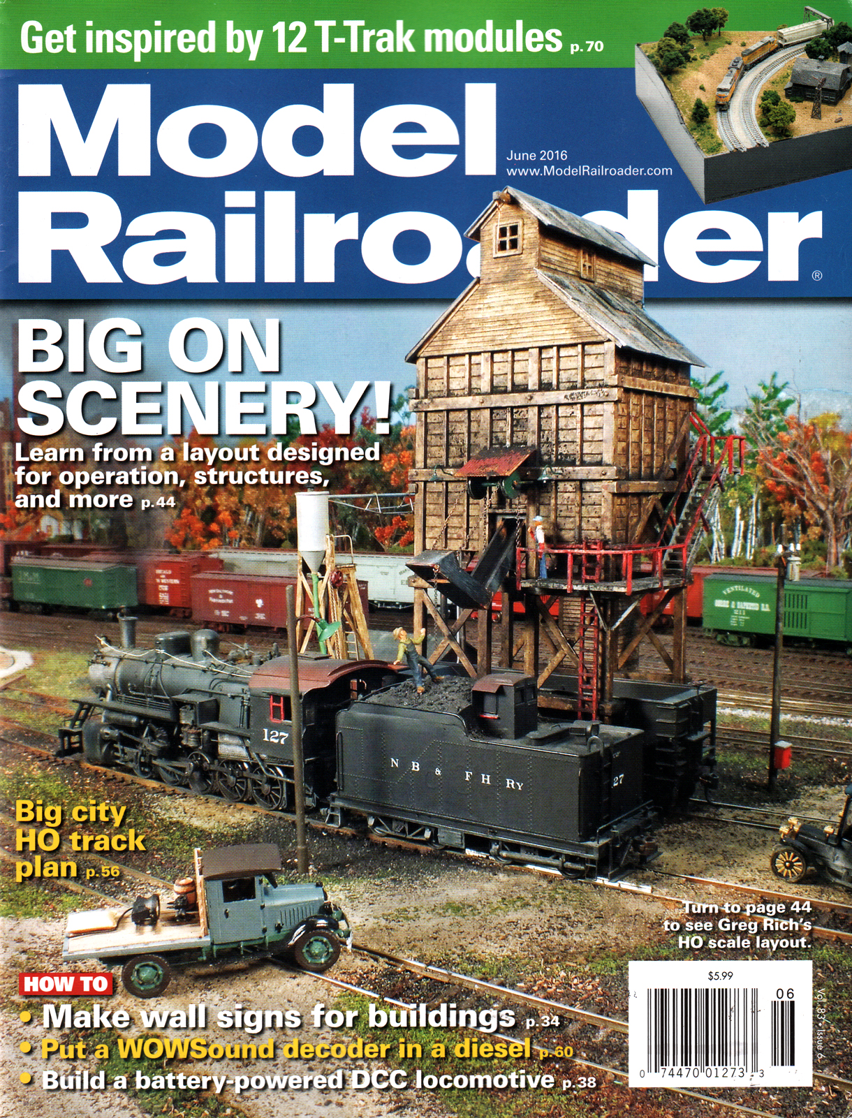 Model-Railroader June 01, 2016 Issue Cover
