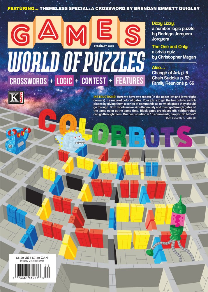 Games-World-of-Puzzles February 01, 2023 Issue Cover