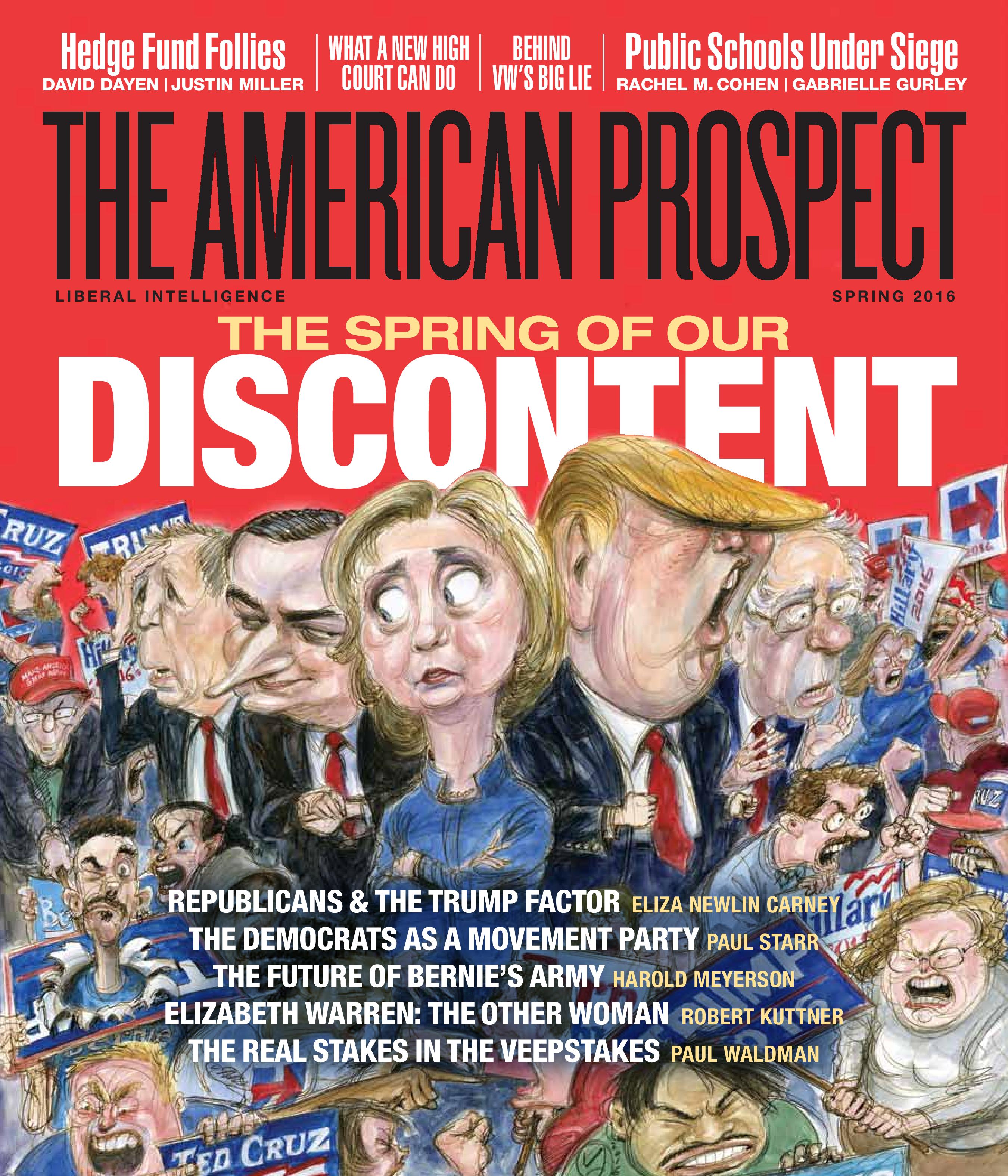 The-American-Prospect March 01, 2016 Issue Cover
