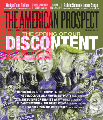 The American Prospect March 01, 2016 Issue Cover