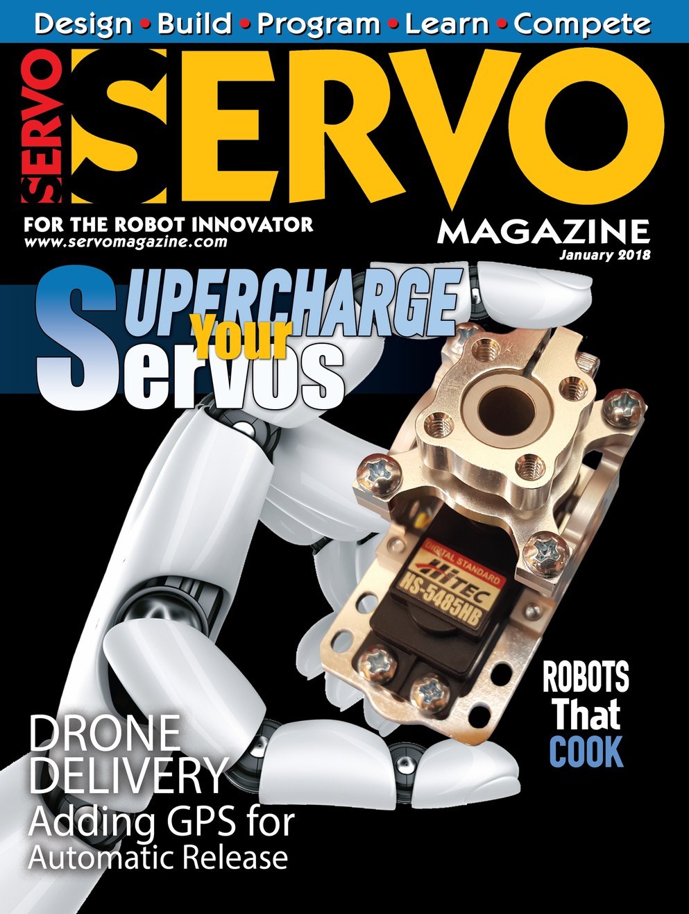 Servo-Magazine January 01, 2018 Issue Cover