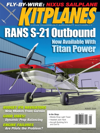Kit Planes August 01, 2019 Issue Cover