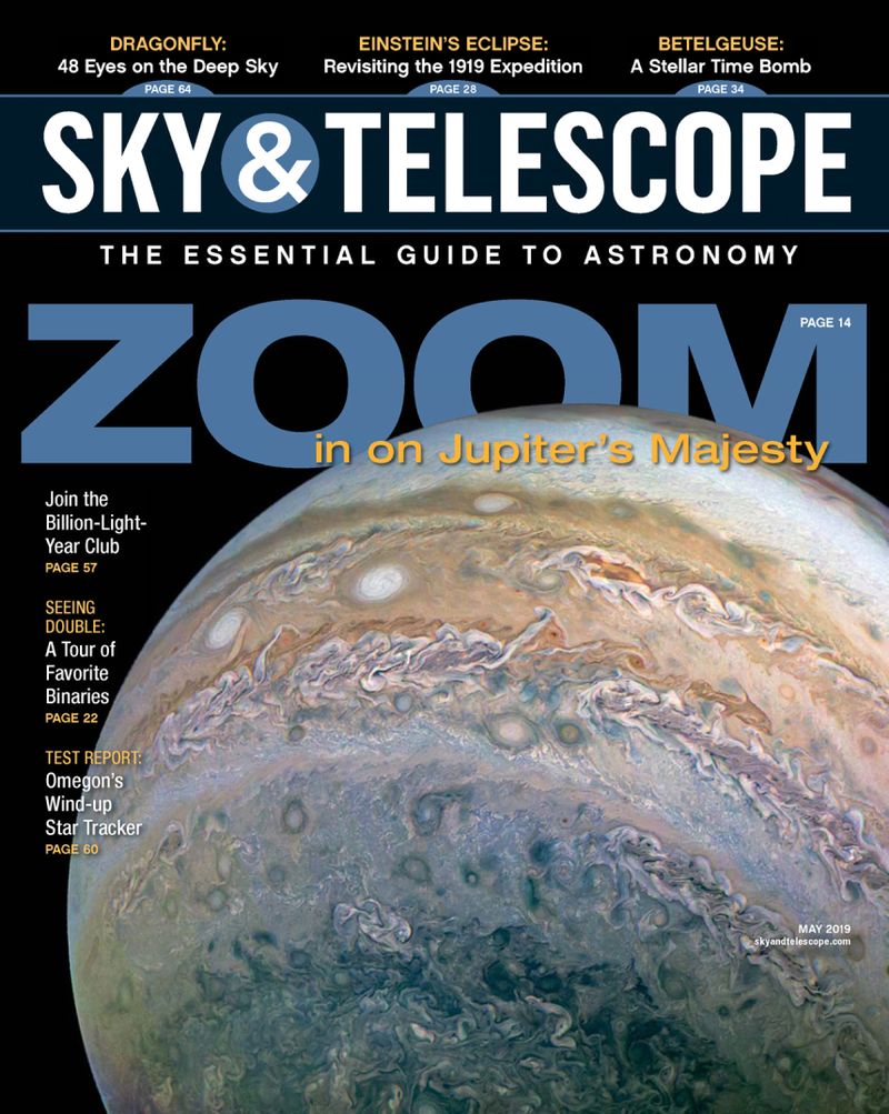 Sky-and-Telescope May 01, 2019 Issue Cover