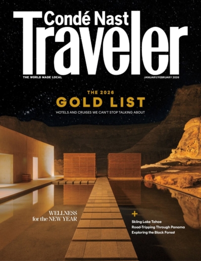 Condé Nast Traveler January 01, 2026 Issue Cover