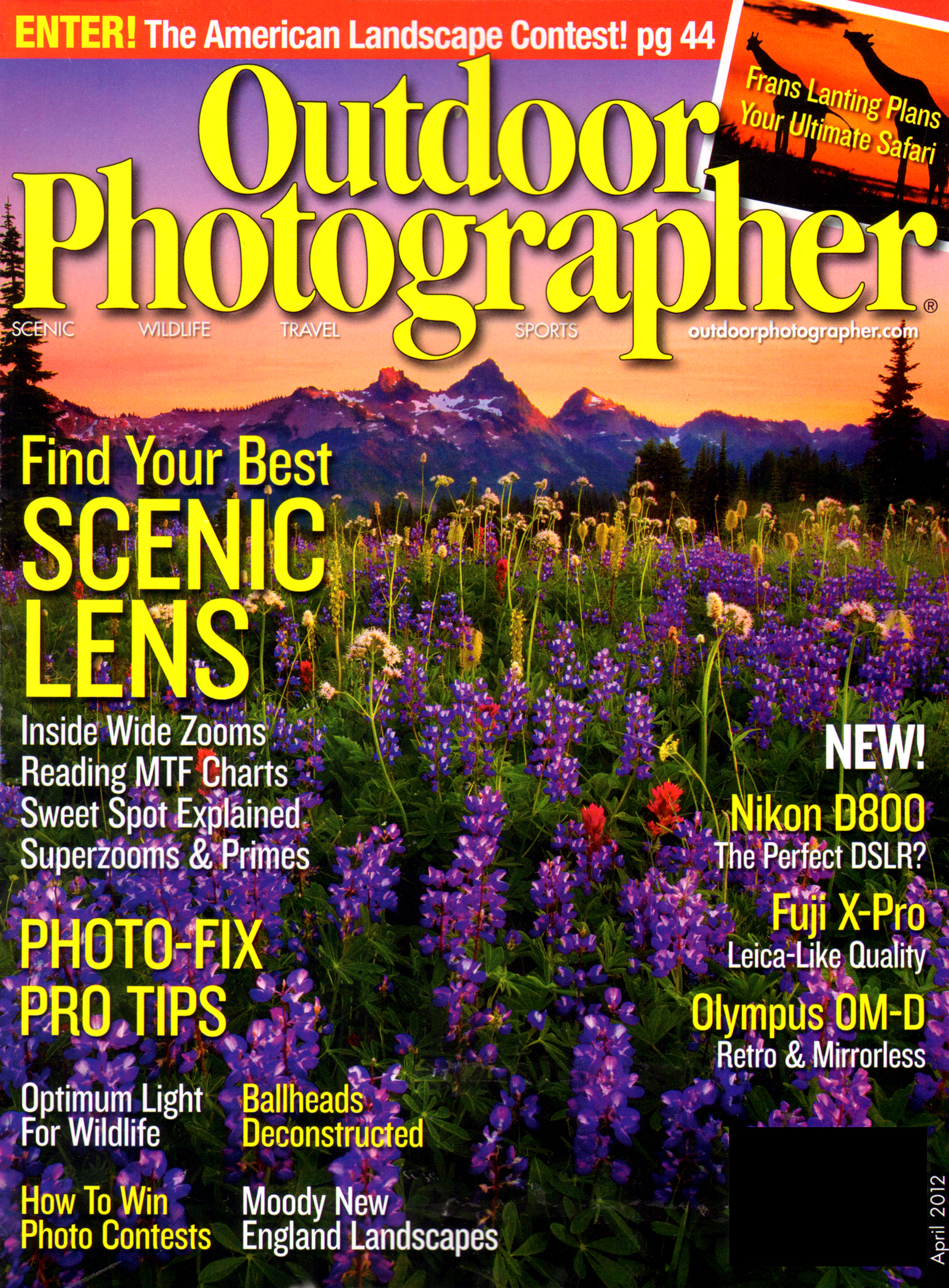 outdoor-photographer April 01, 2012 Issue Cover