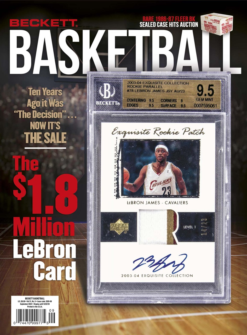 Beckett-Basketball September 01, 2020 Issue Cover