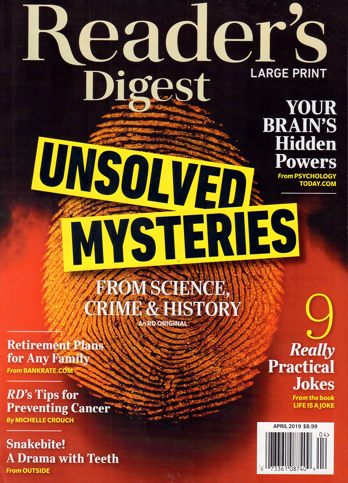Readers-Digest---Large-Print-Edition April 01, 2019 Issue Cover
