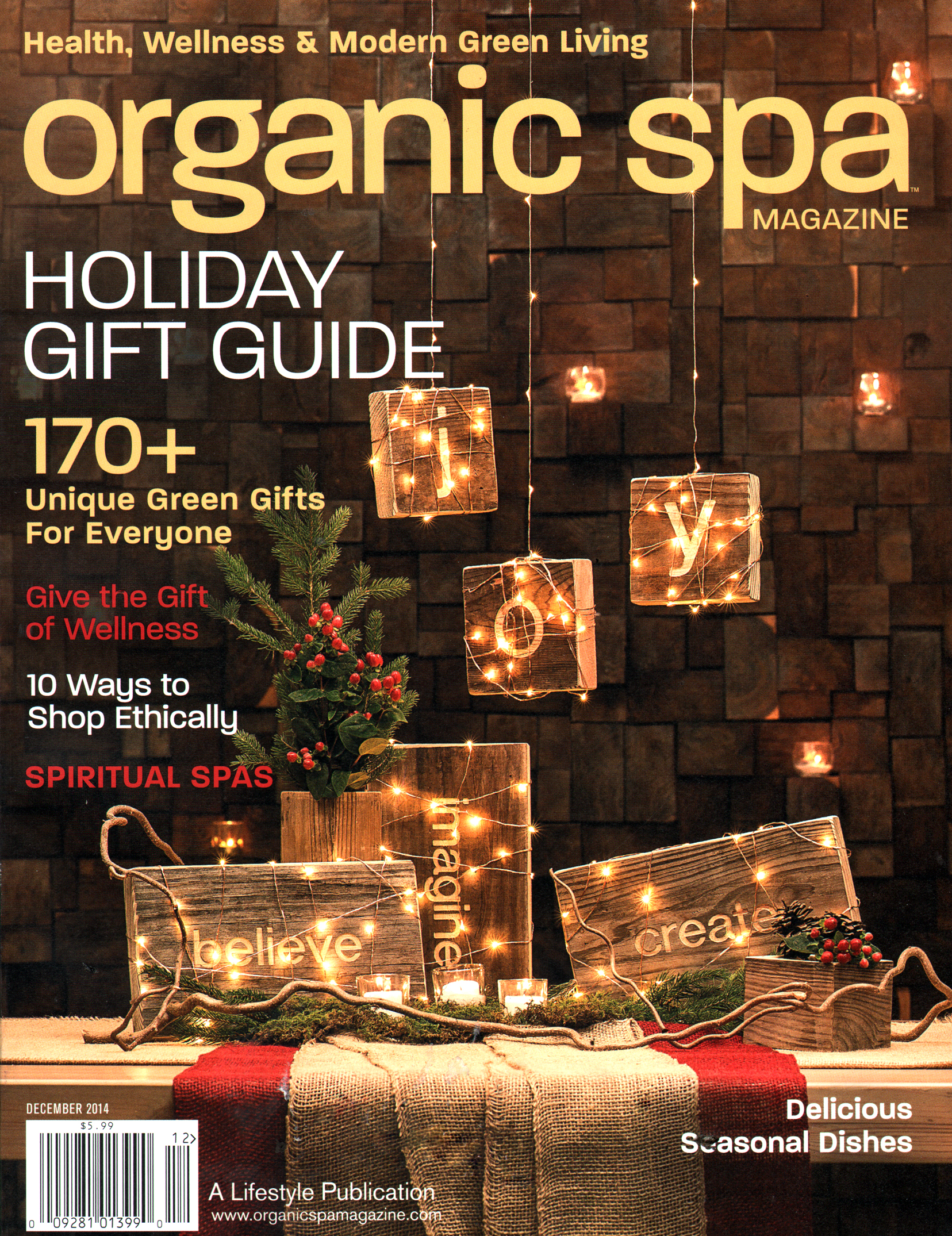 Organic-Spa December 01, 2014 Issue Cover
