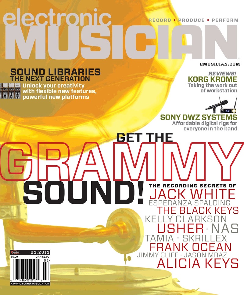 Electronic-Musician March 01, 2013 Issue Cover