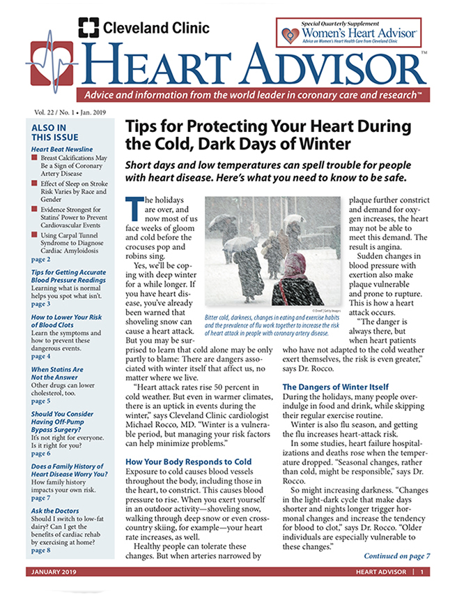 Heart-Advisor January 01, 2019 Issue Cover