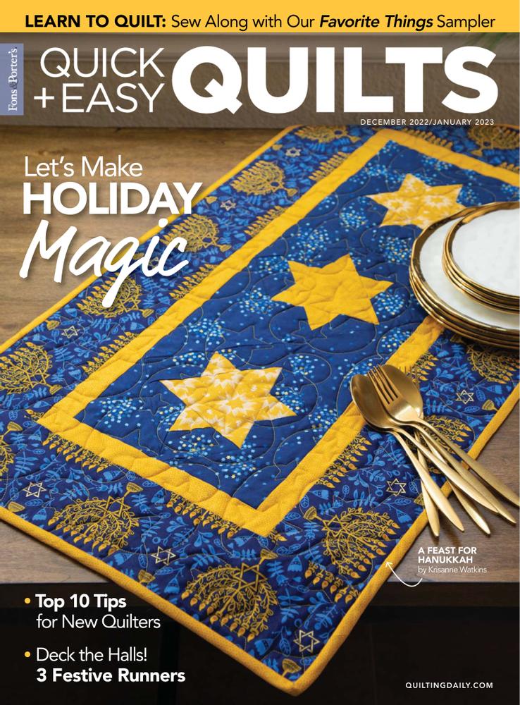 Quick-and-Easy-Quilts December 01, 2022 Issue Cover