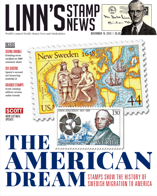 Linns-Stamp-News-Weekly November 18, 2019 Issue Cover