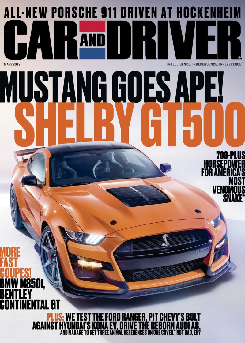 car-and-driver March 01, 2019 Issue Cover