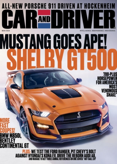 Car And Driver March 01, 2019 Issue Cover
