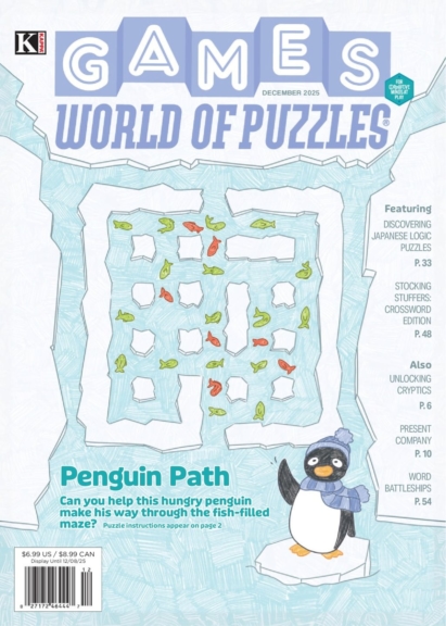 Games World of Puzzles December 01, 2025 Issue Cover