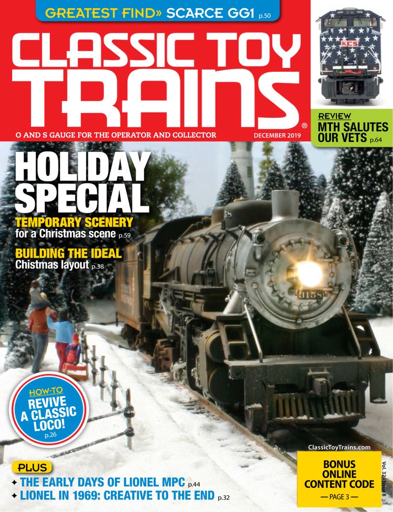 Classic-Toy-Trains December 01, 2019 Issue Cover