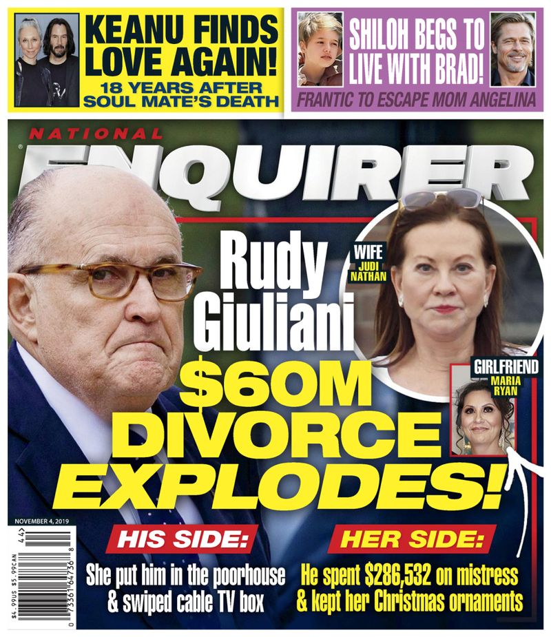 national-enquirer November 04, 2019 Issue Cover