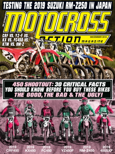 Motocross Action December 01, 2018 Issue Cover