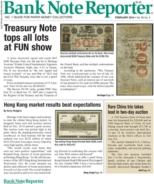 Bank-Note-Reporter February 01, 2016 Issue Cover