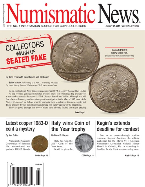 Numismatic-News January 24, 2017 Issue Cover