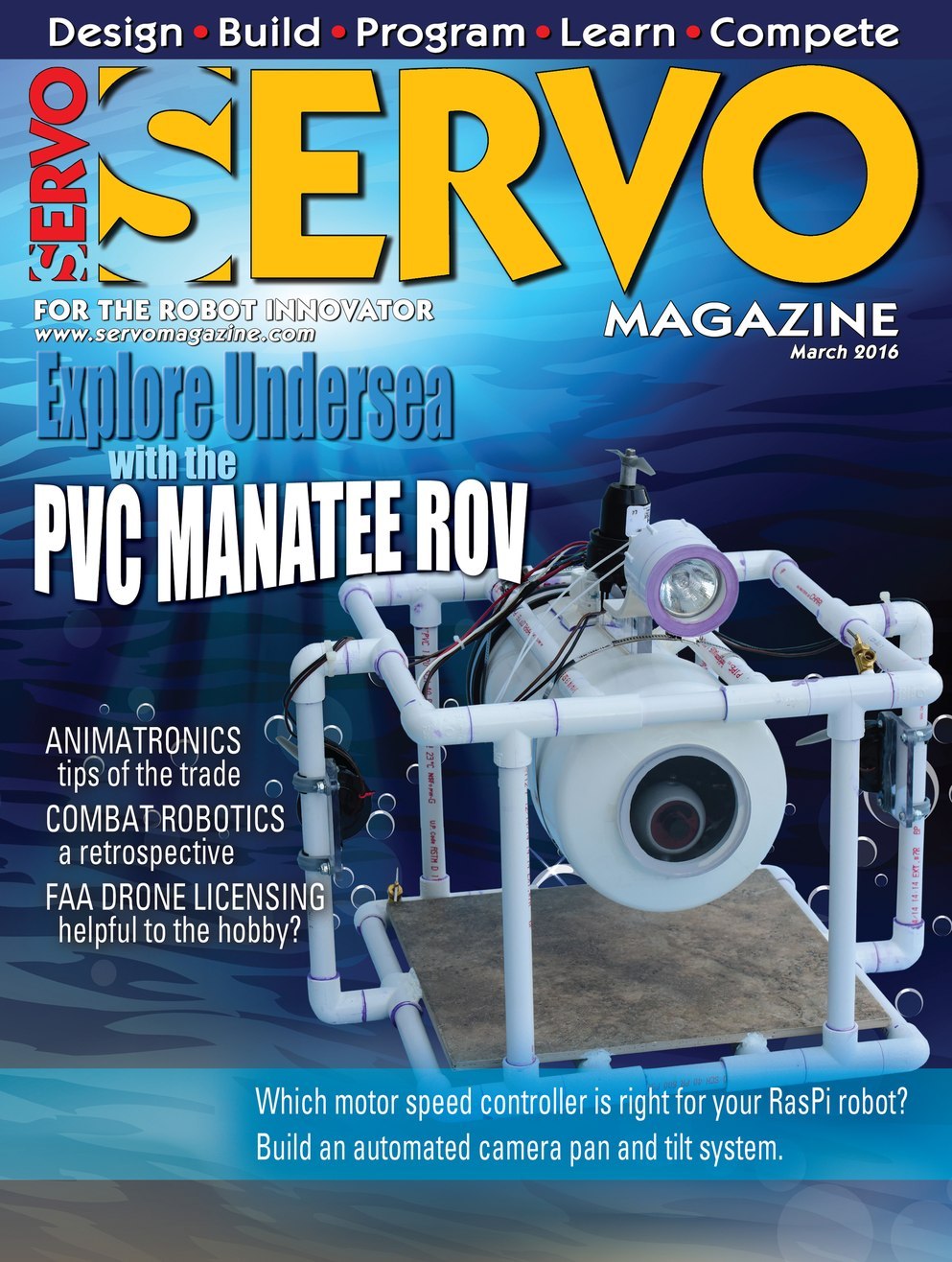 Servo-Magazine March 01, 2016 Issue Cover