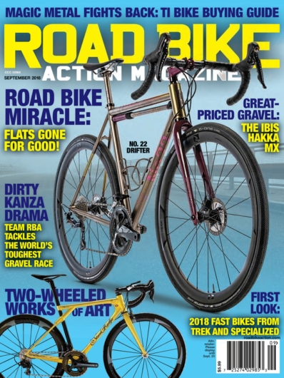 Road Bike Action September 01, 2018 Issue Cover