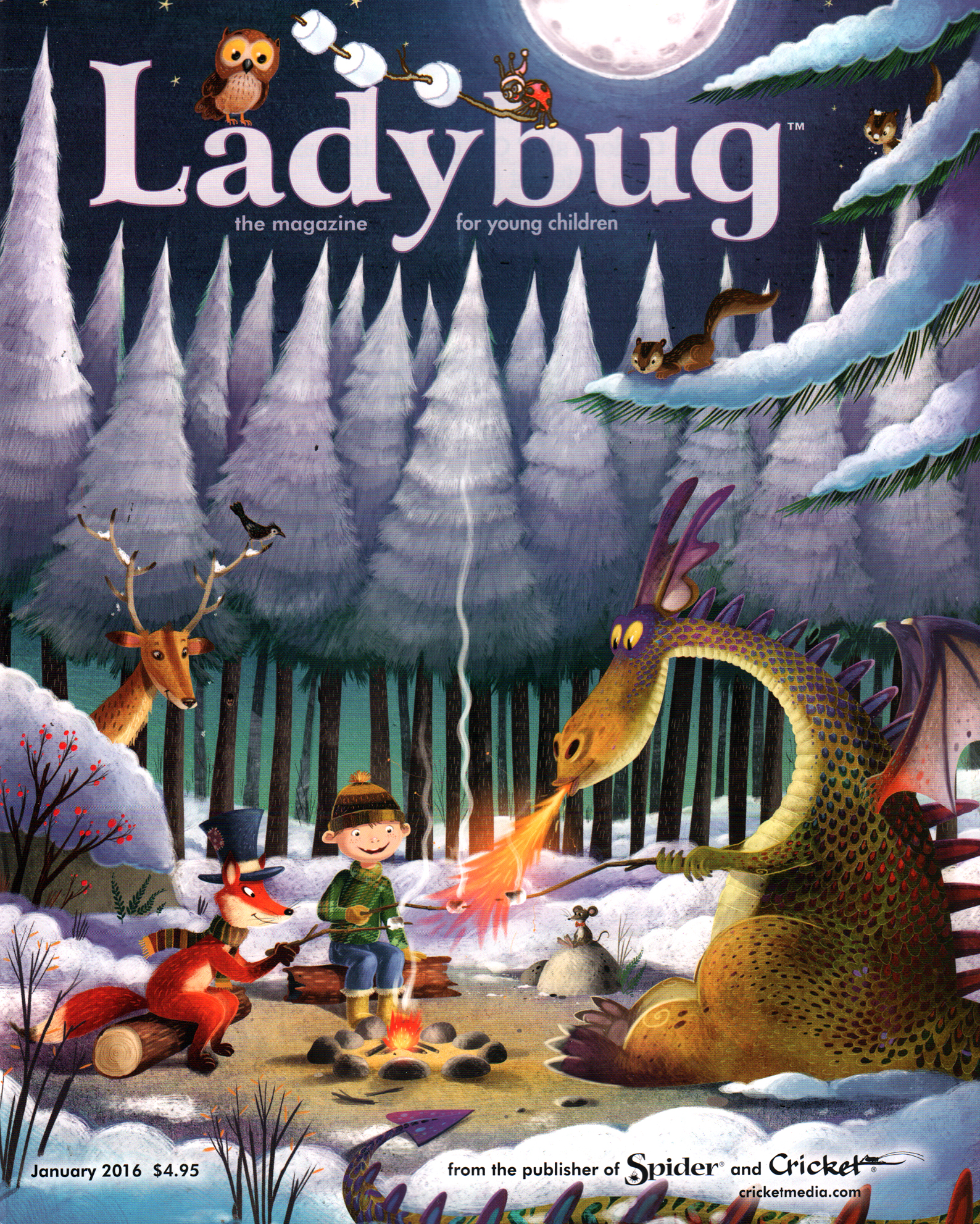Ladybug January 01, 2016 Issue Cover
