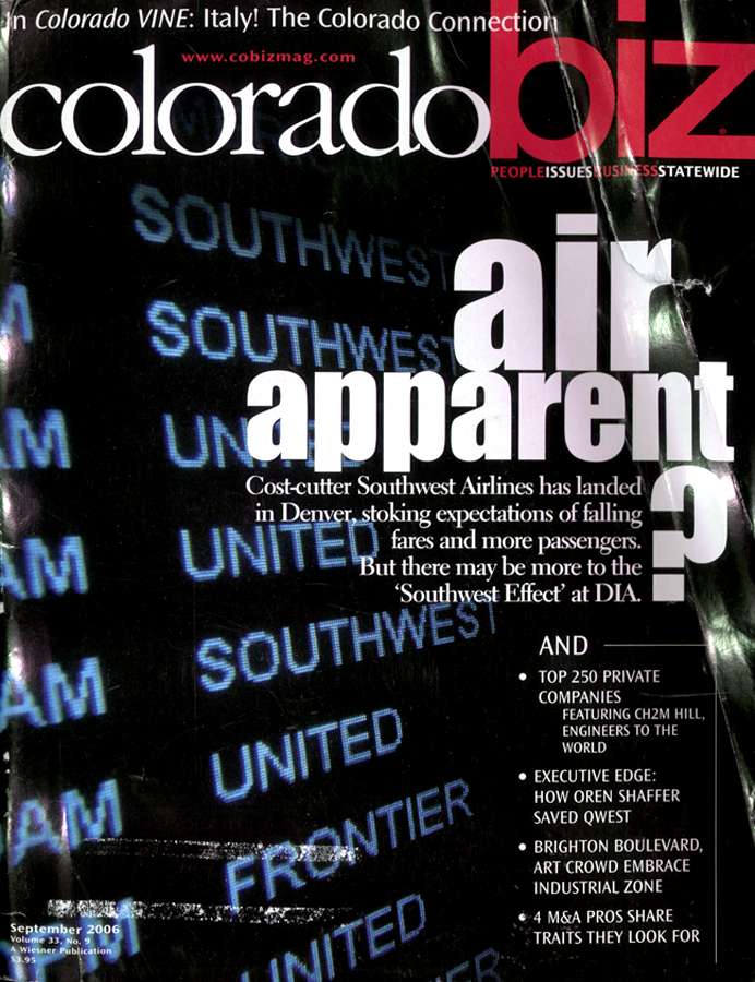 Coloradobiz September 01, 2006 Issue Cover