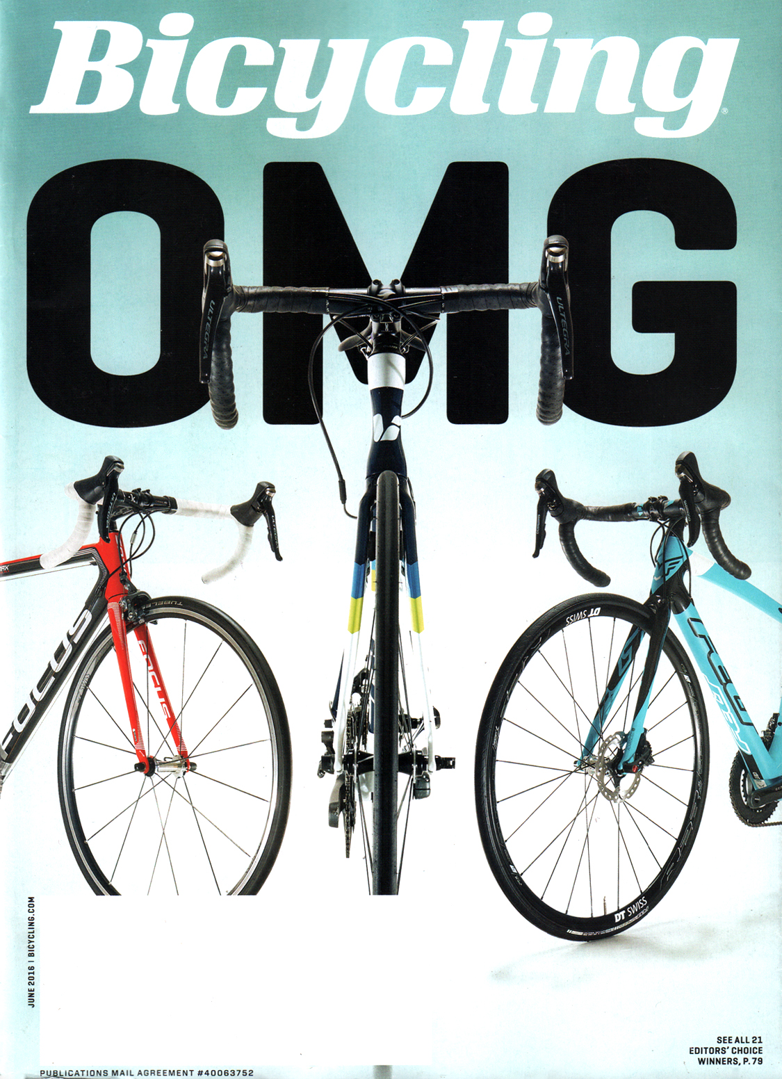 Bicycling June 01, 2016 Issue Cover
