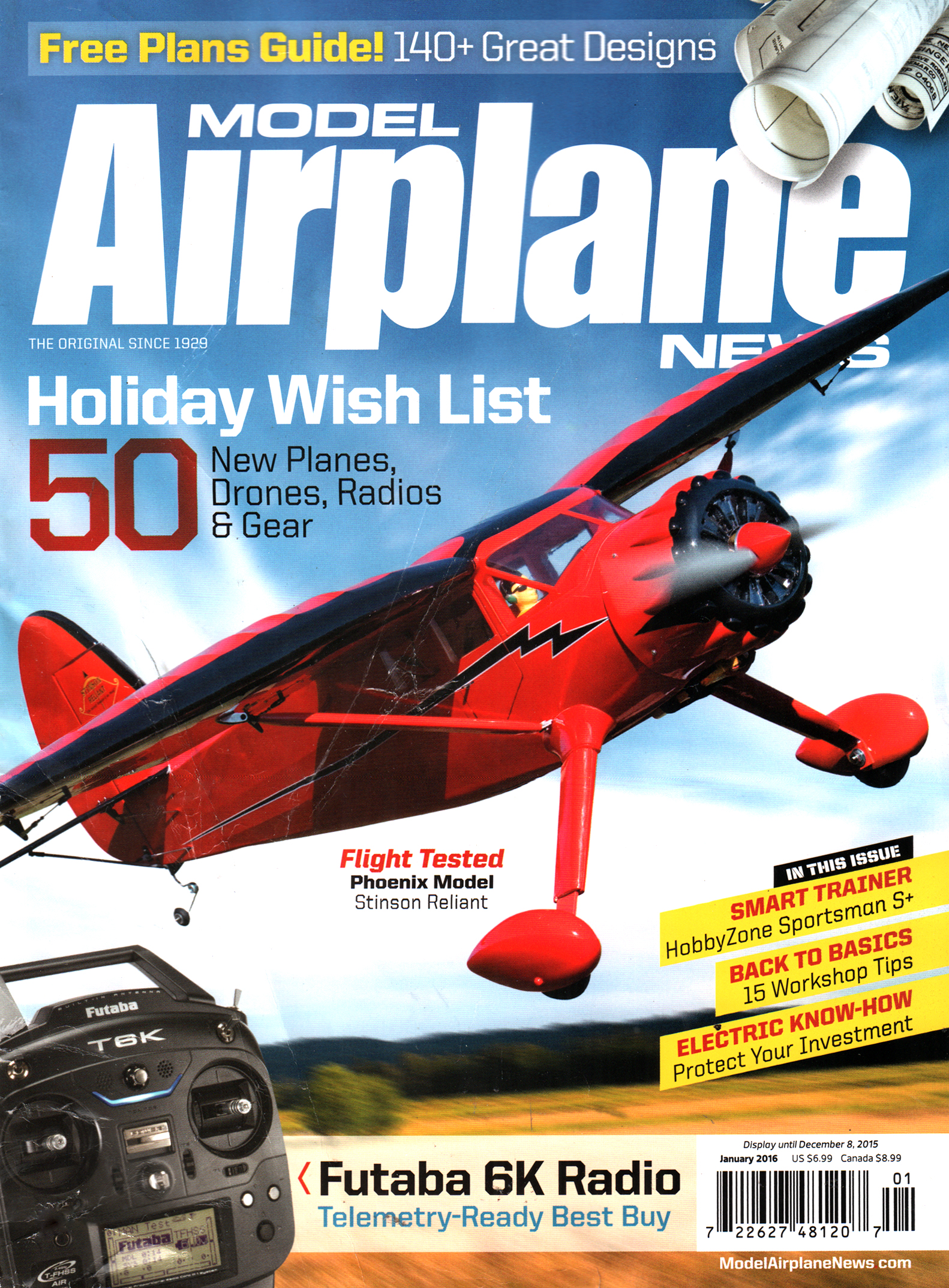 Model-Airplane-News January 01, 2016 Issue Cover