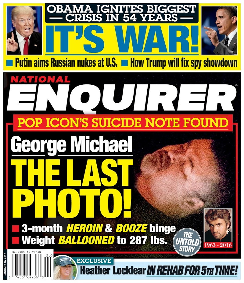 national-enquirer January 16, 2017 Issue Cover