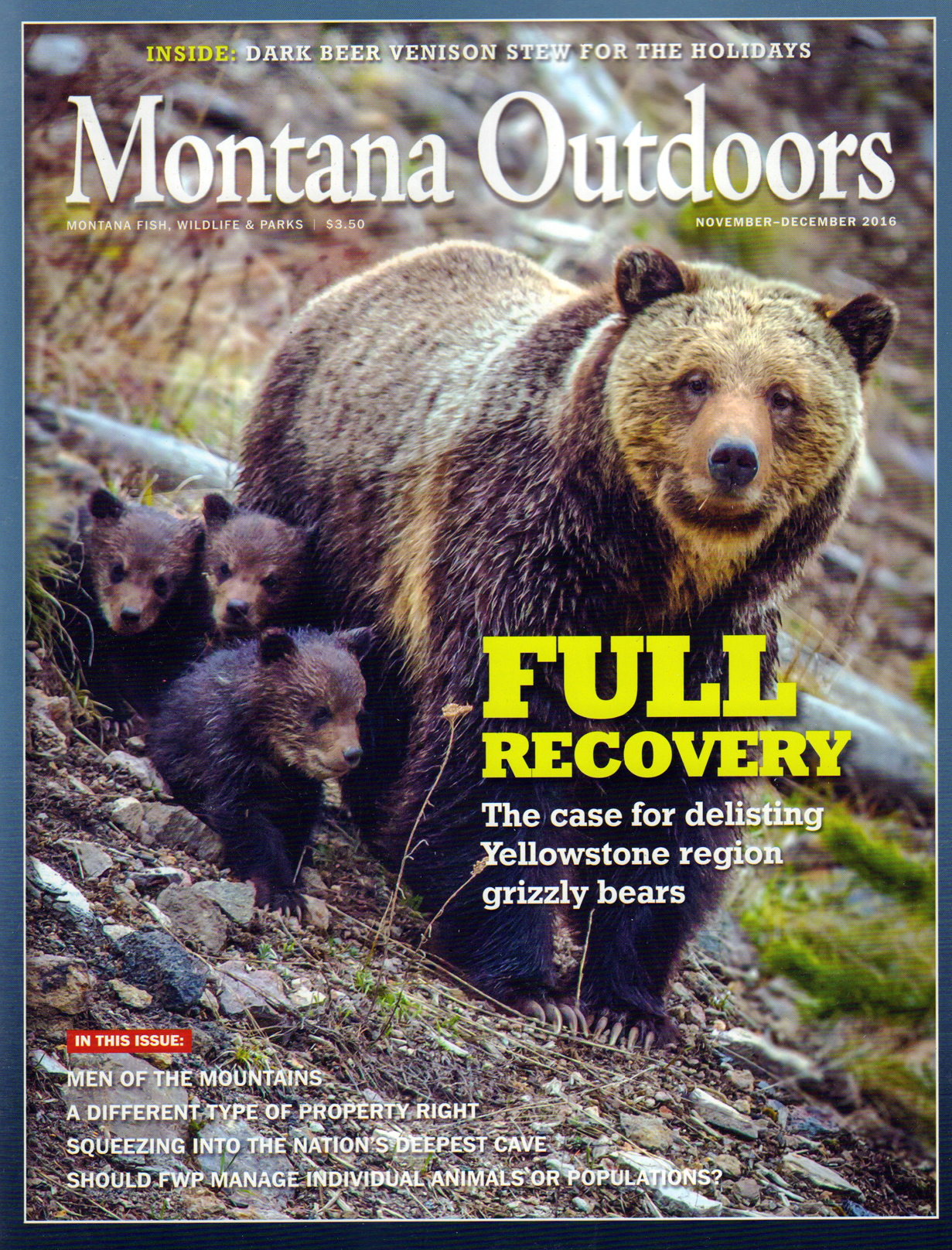 Montana-Outdoors November 01, 2016 Issue Cover