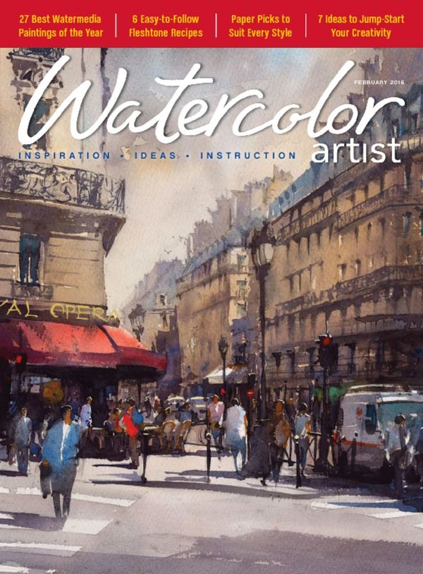 Watercolor-Artist February 01, 2016 Issue Cover