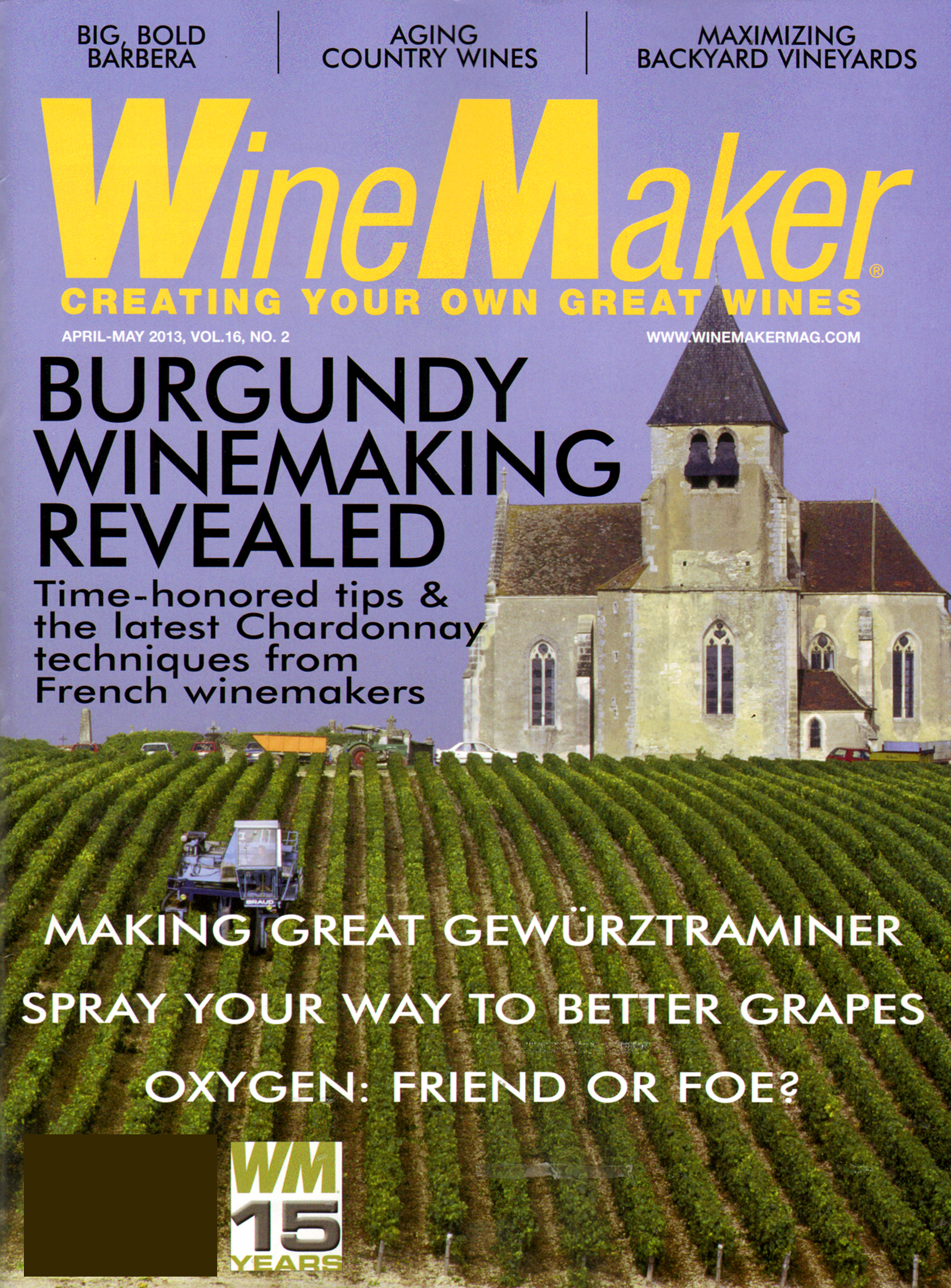 winemaker April 01, 2013 Issue Cover