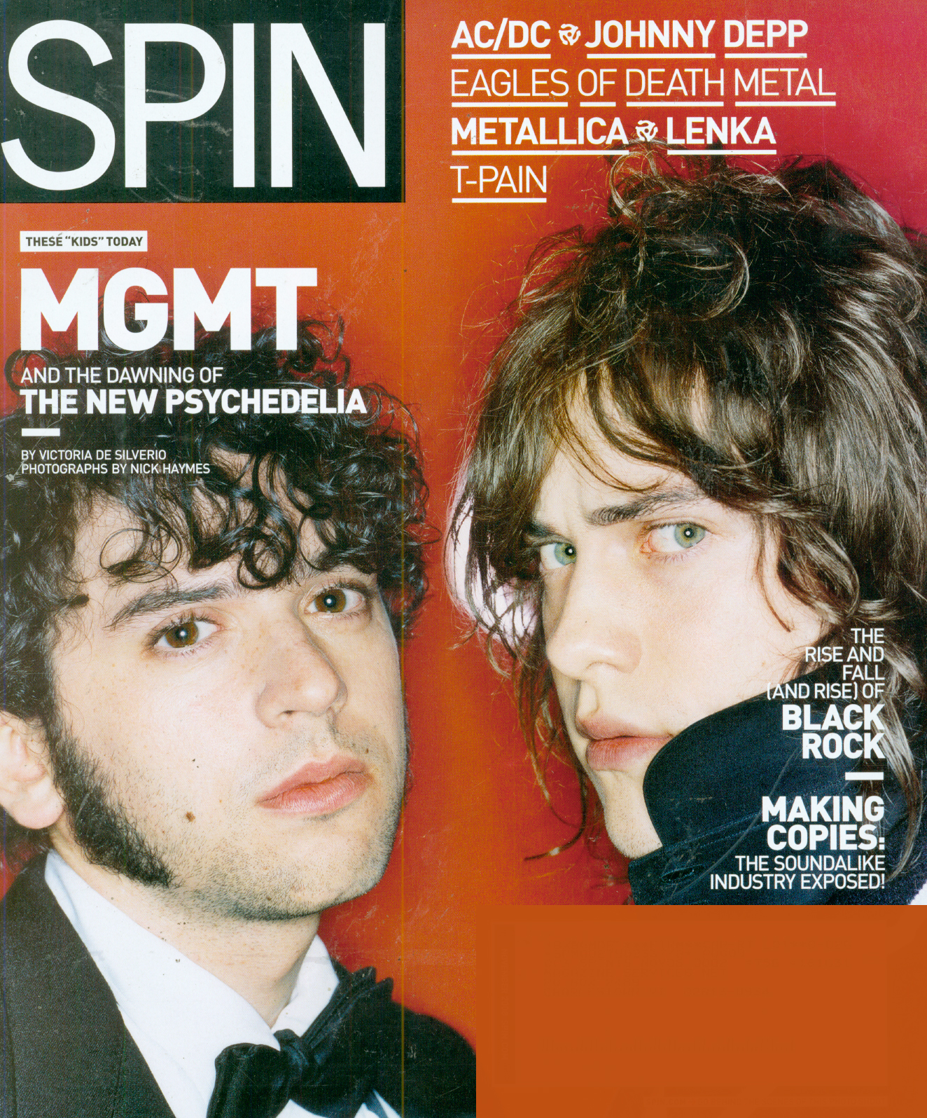 Spin November 01, 2008 Issue Cover