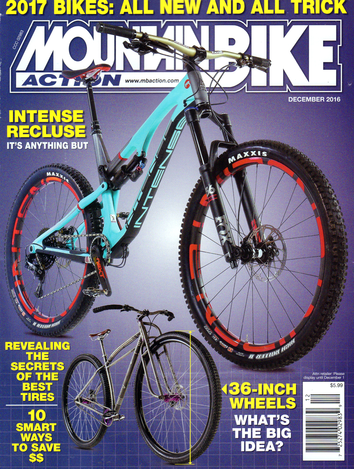 Mountain-Bike-Action December 01, 2016 Issue Cover