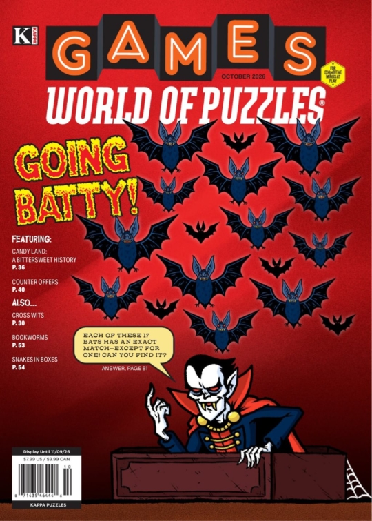 Games World of Puzzles October 01, 2026 Issue Cover