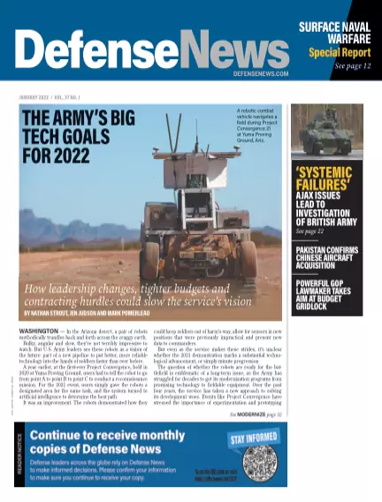 Defense-News January 01, 2022 Issue Cover