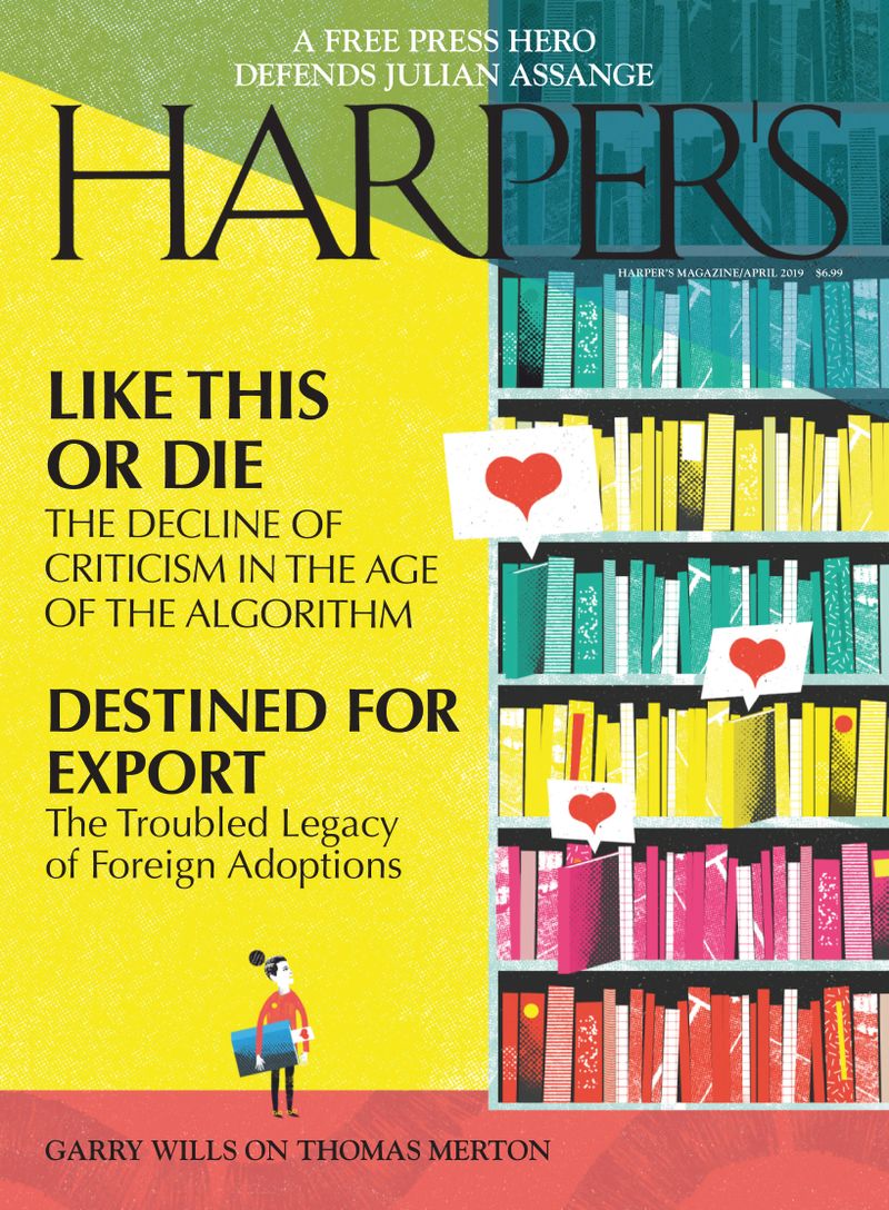 Harpers April 01, 2019 Issue Cover