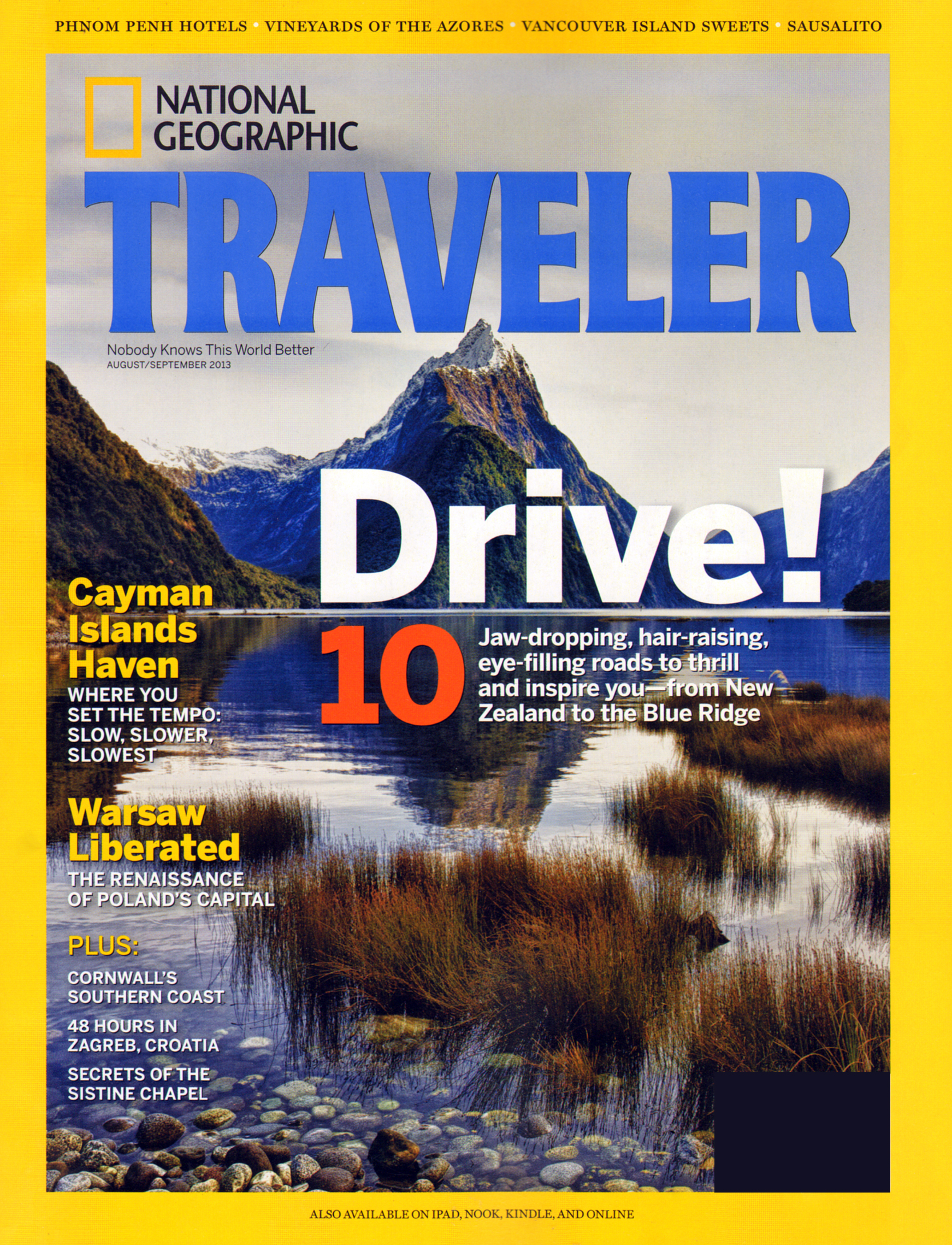 National-Geographic-Traveler August 01, 2013 Issue Cover