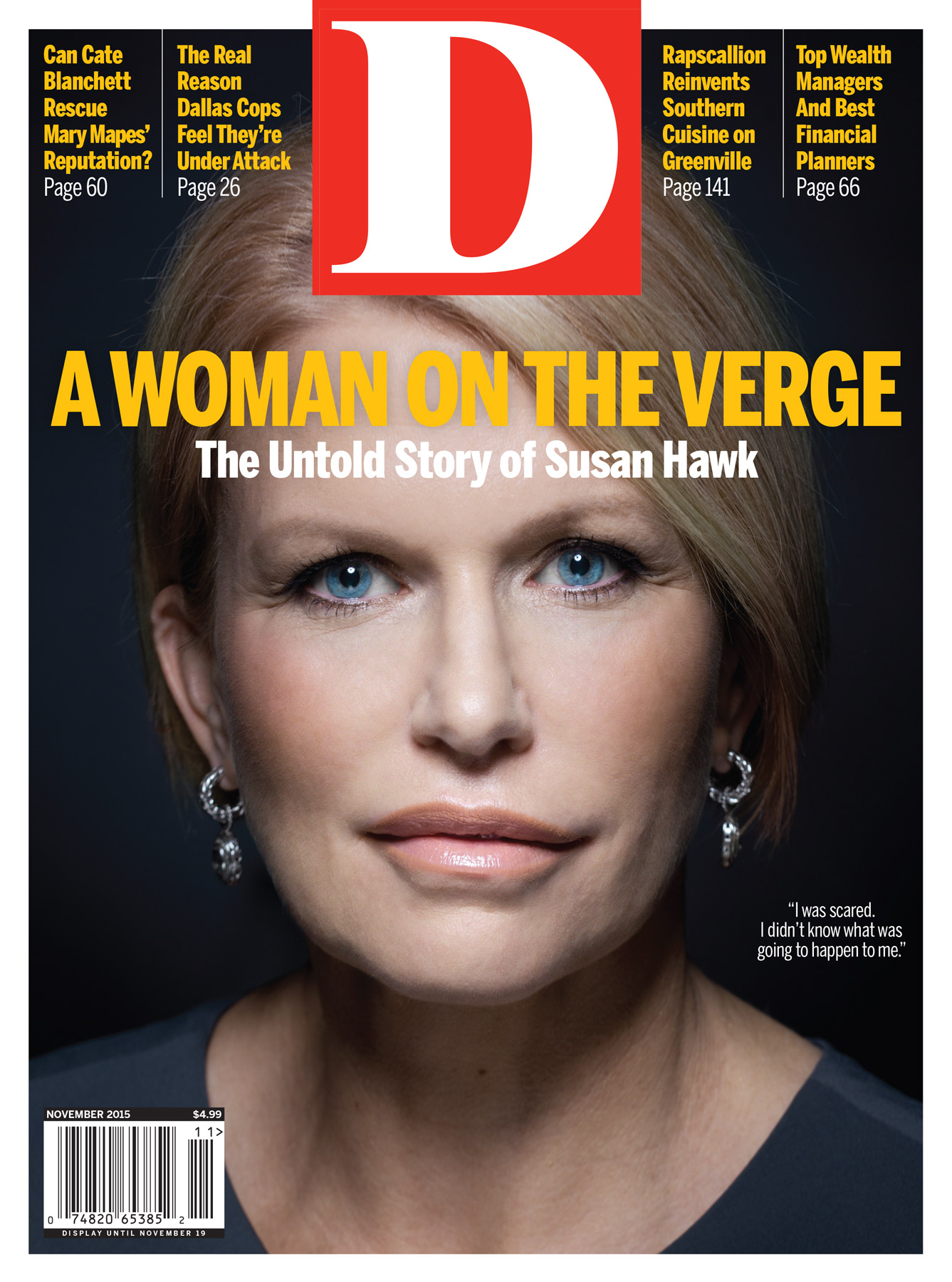 D-Magazine November 01, 2015 Issue Cover