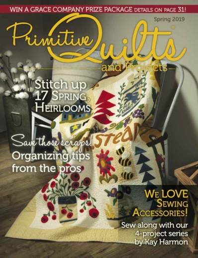 Primitive Quilts & Projects March 01, 2019 Issue Cover
