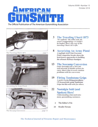 American Gunsmith October 01, 2018 Issue Cover
