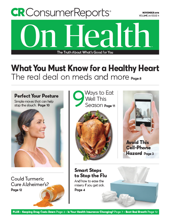 Consumer-Reports-On-Health November 01, 2018 Issue Cover