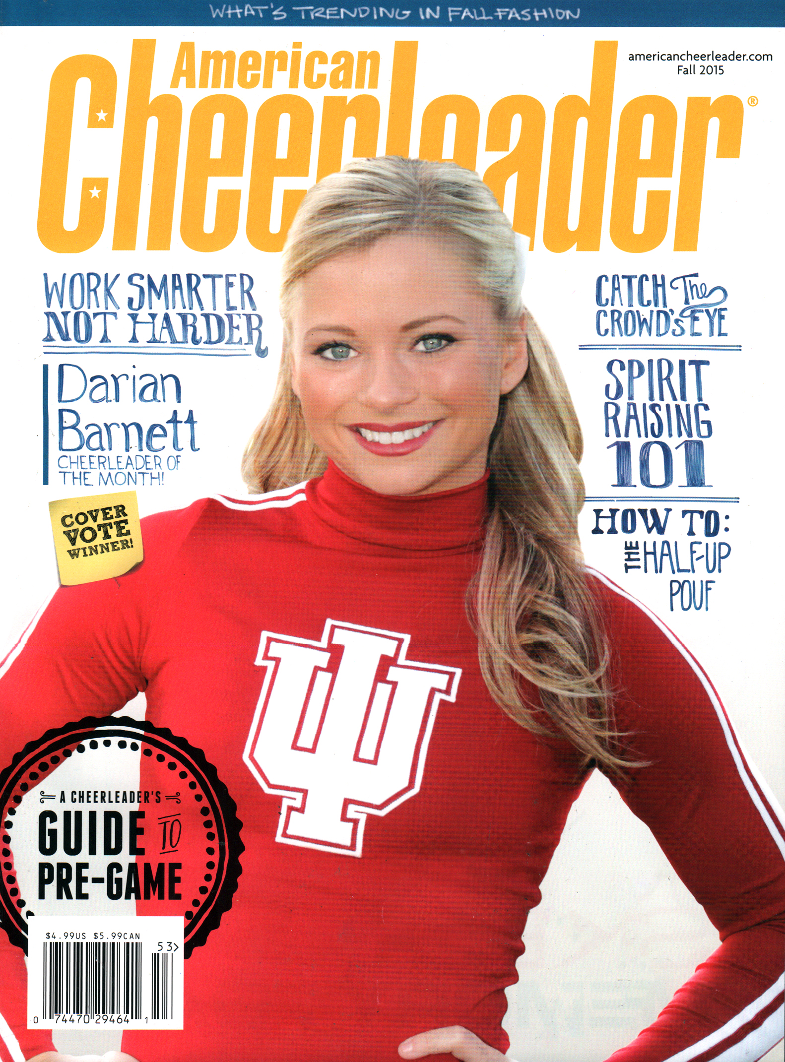 American-Cheerleader September 01, 2015 Issue Cover