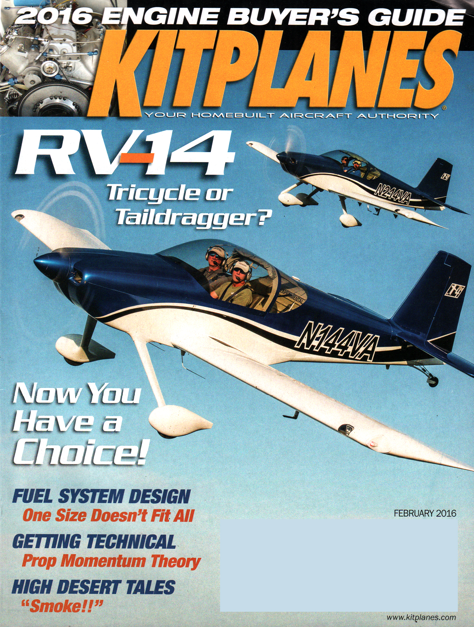 Kit-Planes February 01, 2016 Issue Cover